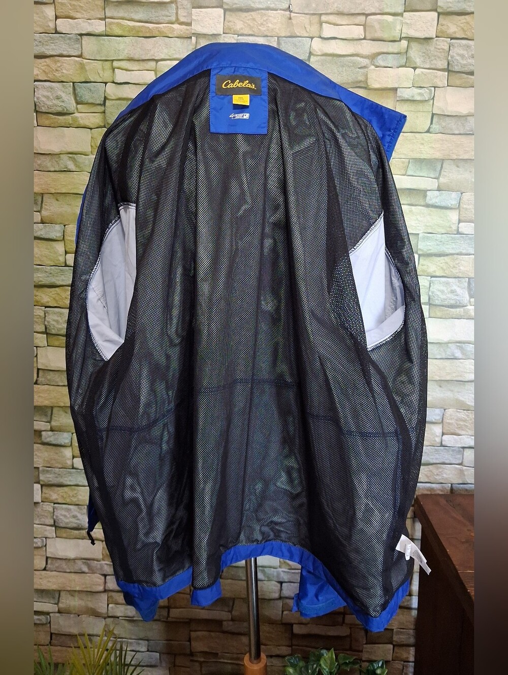 Cabelas 4Most Repel Windbreaker Light Hooded Jacket Mens 2X Full Zip Mesh Lining - Picture 4 of 6